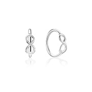 925 Sterling silver nose hoop.