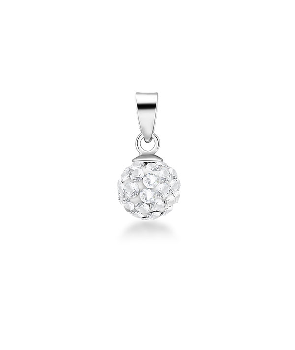 925 Sterling silver pendant with crystal.