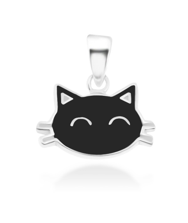 925 Sterling silver pendant with enamel color.