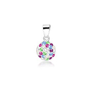 925 Sterling silver pendant with crystal.