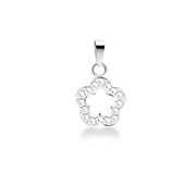 925 Sterling silver pendant with crystal.