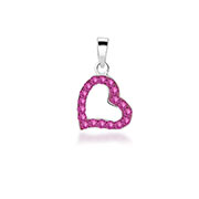 925 Sterling silver pendant with crystal.