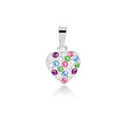 925 Sterling silver pendant with crystal.