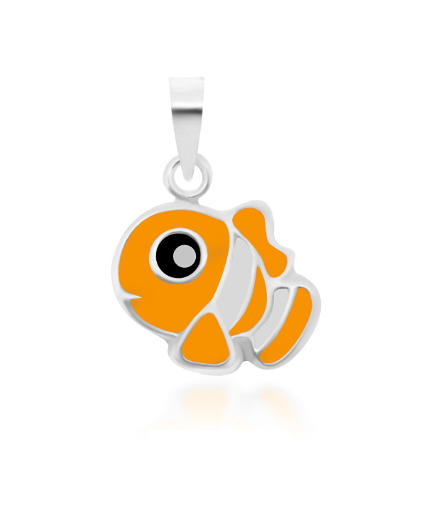 925 Sterling silver pendant with enamel color.