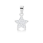 925 Sterling silver pendant with crystal.