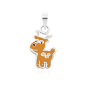 925 Sterling silver pendant with enamel color.