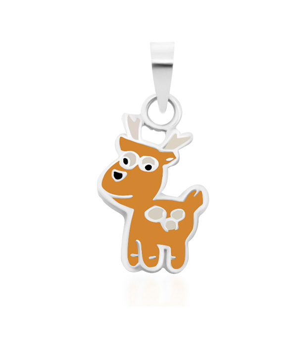 925 Sterling silver pendant with enamel color.