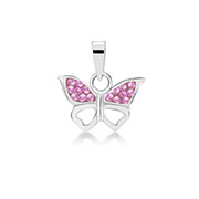 925 Sterling silver pendant with crystal.