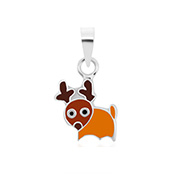 925 Sterling silver pendant with enamel color.