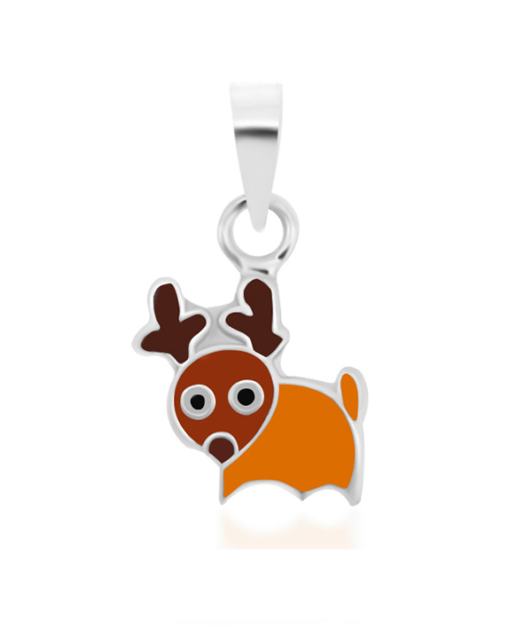 925 Sterling silver pendant with enamel color.