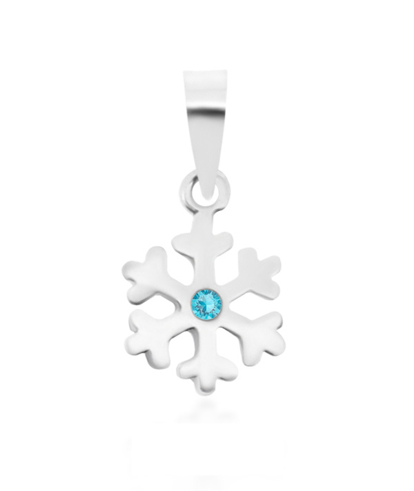 925 Sterling silver pendant with crystal.