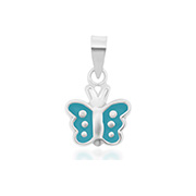 925 Sterling silver pendant with enamel color.