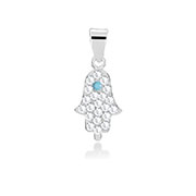925 Sterling silver pendant with crystal.