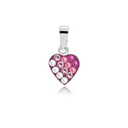 925 Sterling silver pendant with crystal.