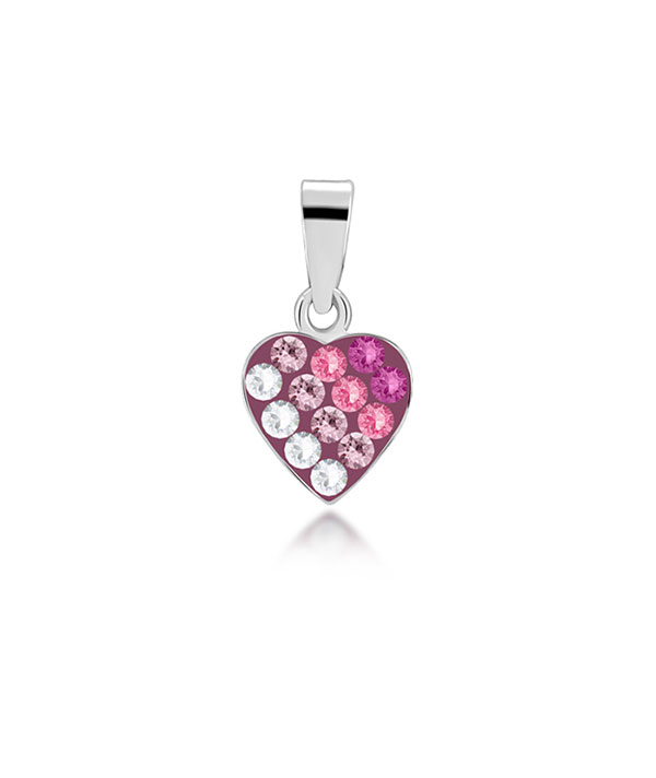 925 Sterling silver pendant with crystal.