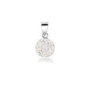 925 Sterling silver pendant with crystal.