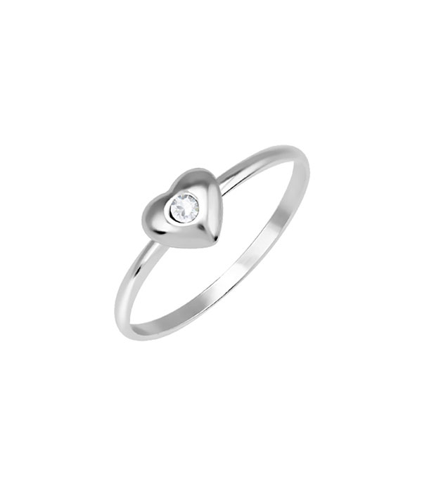925 Sterling silver ring with crystals.
